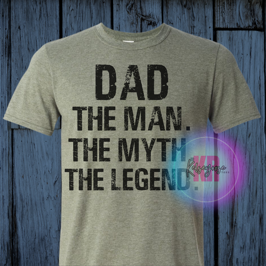 Dad Man Myth Legend Men's Tee