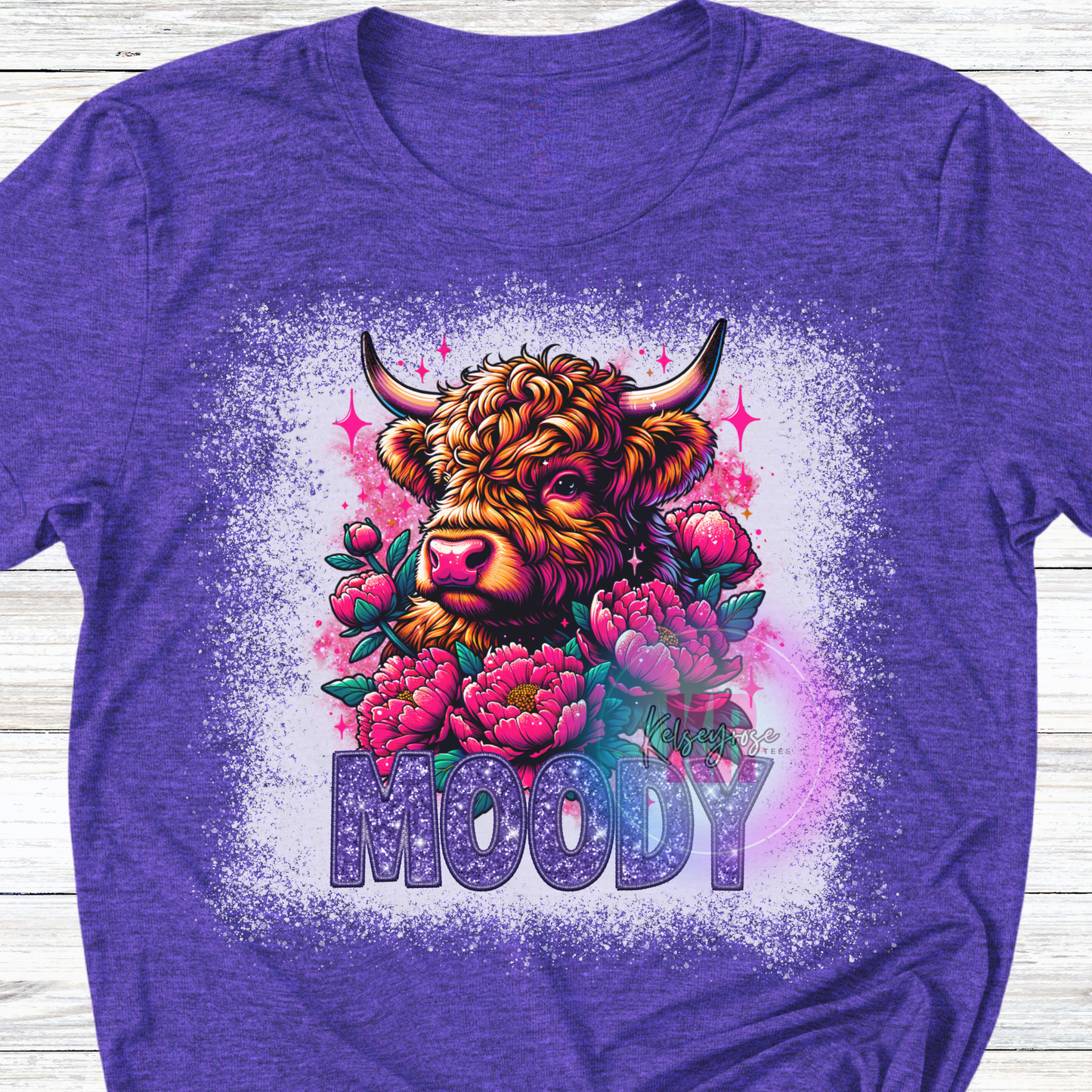 Moody Highland Cow Tee