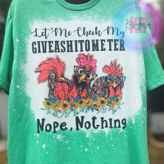 Let Me Check My Giveashitometer Women's Tee