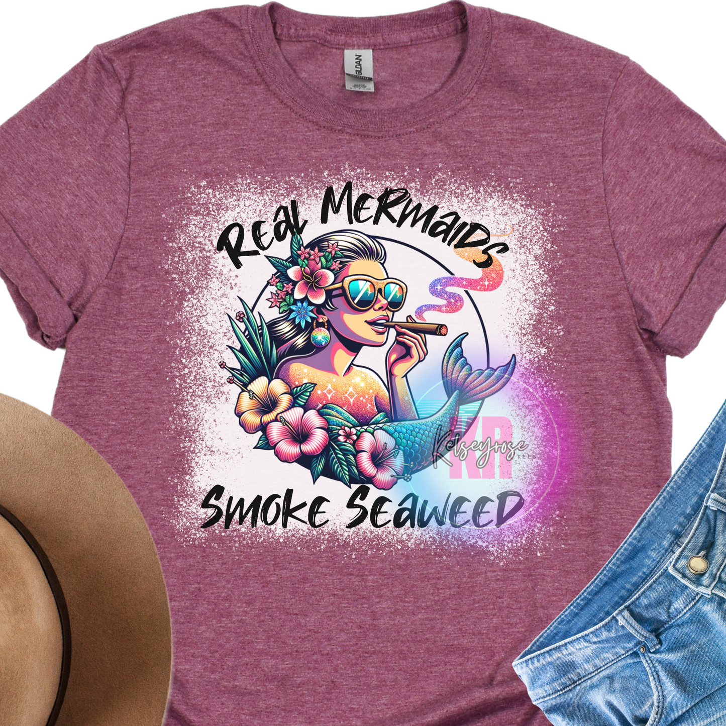 Real Mermaids Smoke Seaweed Tee