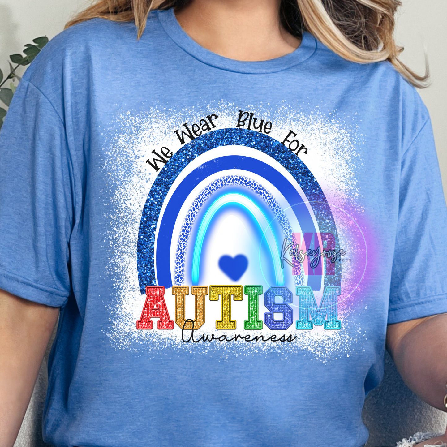 We Wear Blue For Autism Awareness Tee